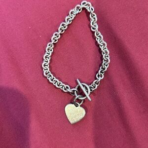 Silver Heart Charm Bracelet